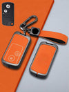 Honda Key Genuine Leather & Metal Frame