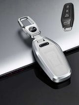 Audi Key Fob Cover with Leather & Metal Frame