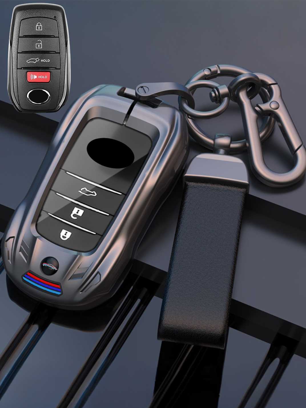 Visible Button Toyota Key Protector Shell