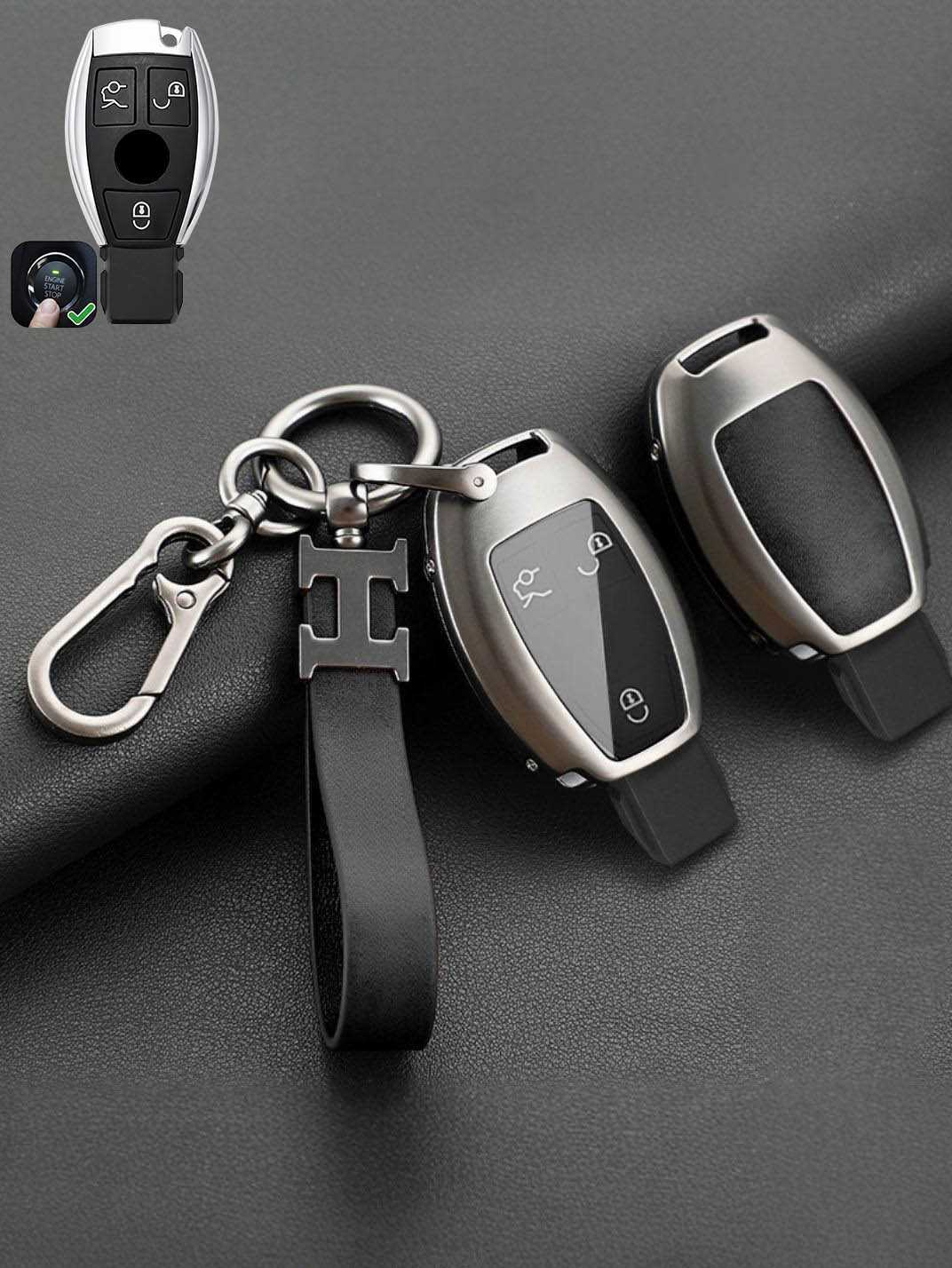 Premium Visible-Button Mercedes-Benz Key Shell