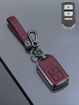 Honda Key Genuine Leather & Metal Frame