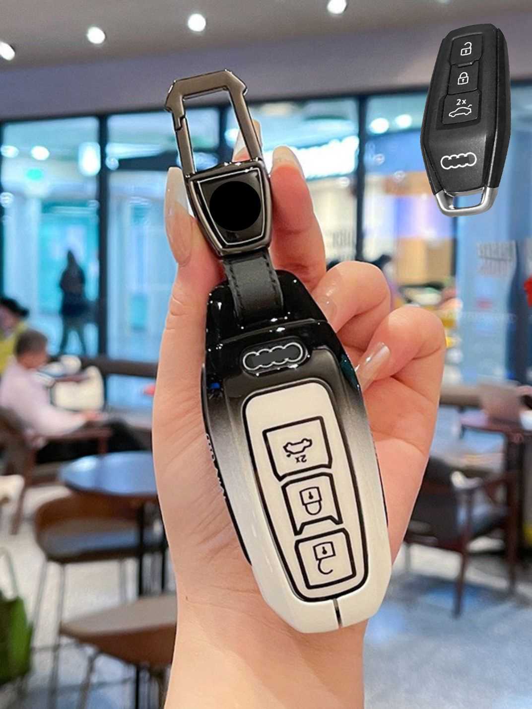 Heavy-Duty Zinc Alloy Audi Key Fob Cover