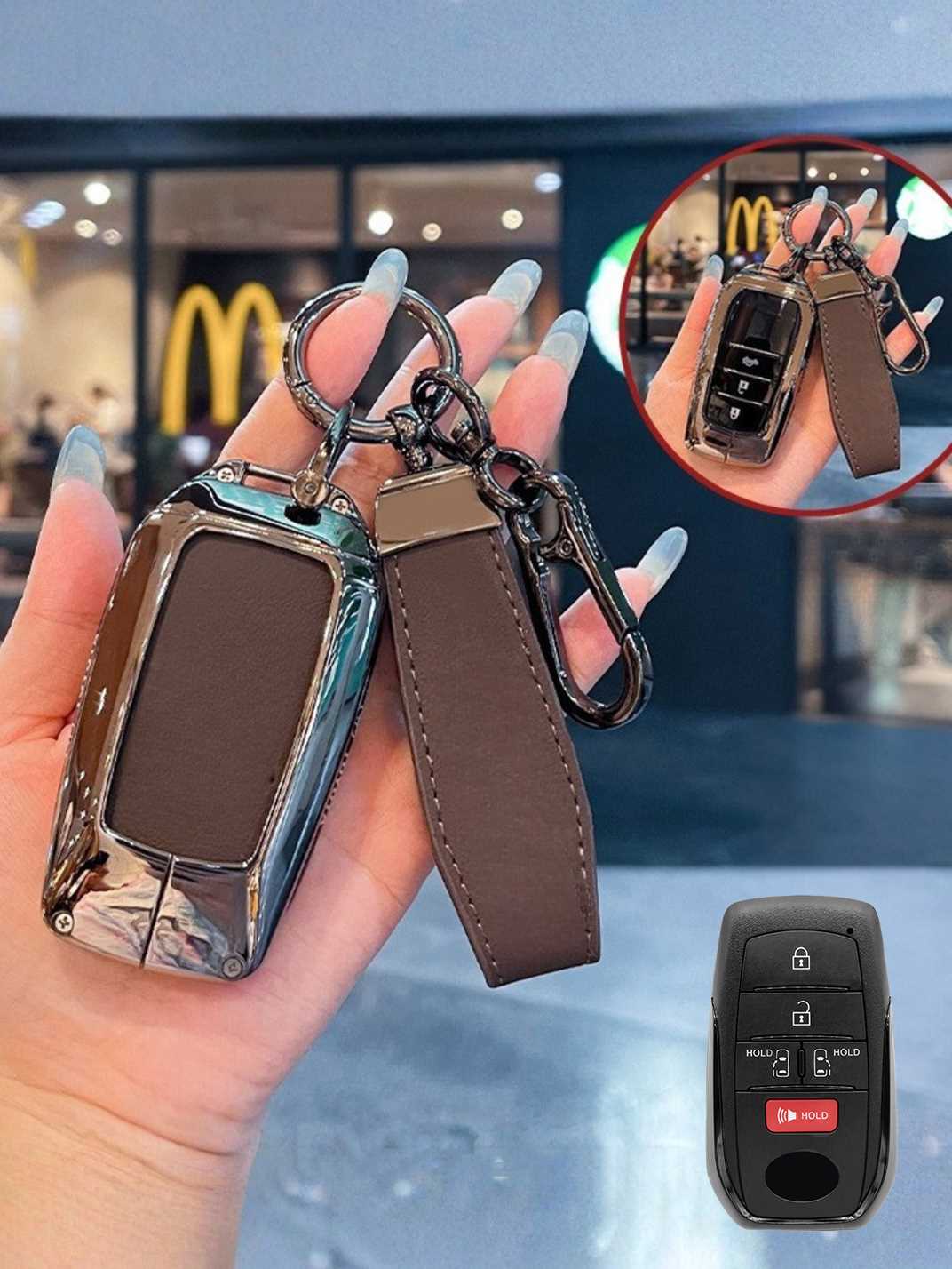 Premium Visible-Button Toyota Key Shell