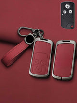 Honda Key Genuine Leather & Metal Frame