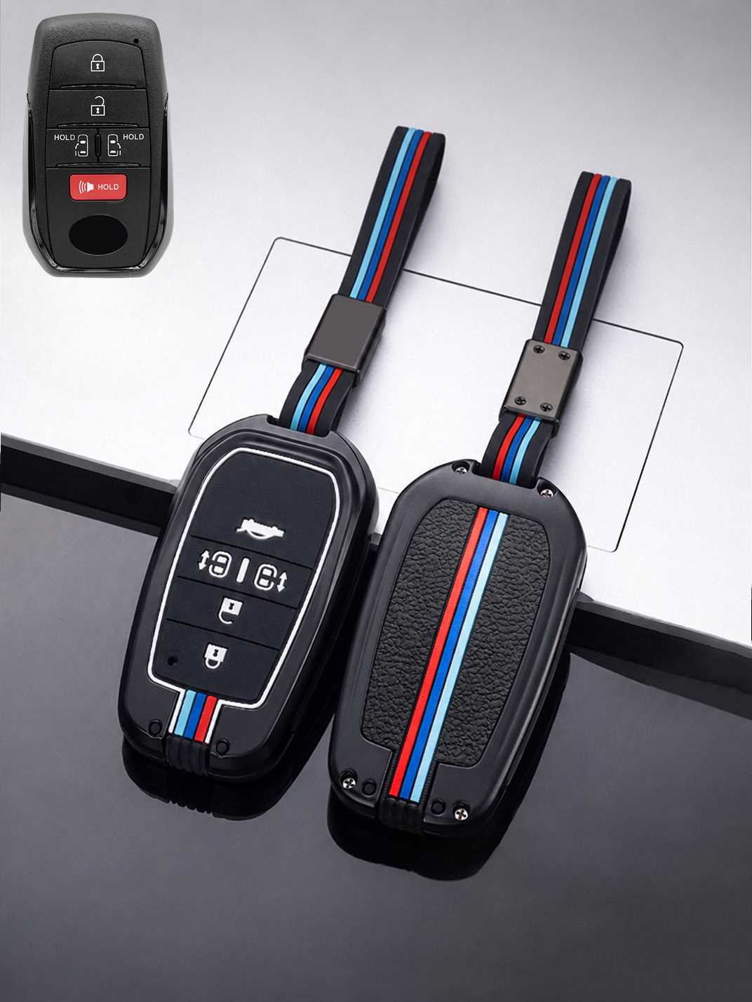 Luxury Colored Alloy Toyota Key Fob Case