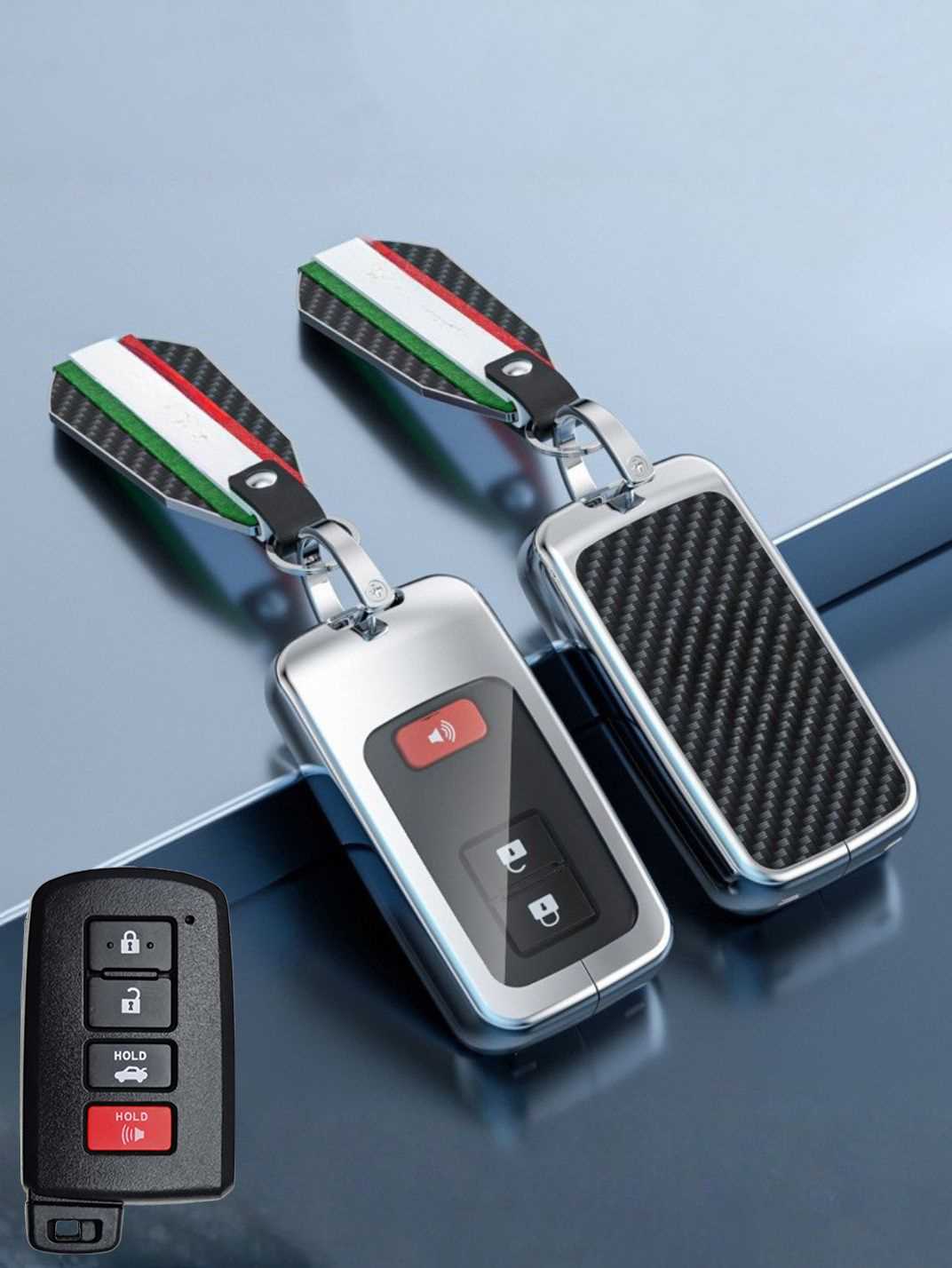 Visible Button Toyota Key Protector Shell