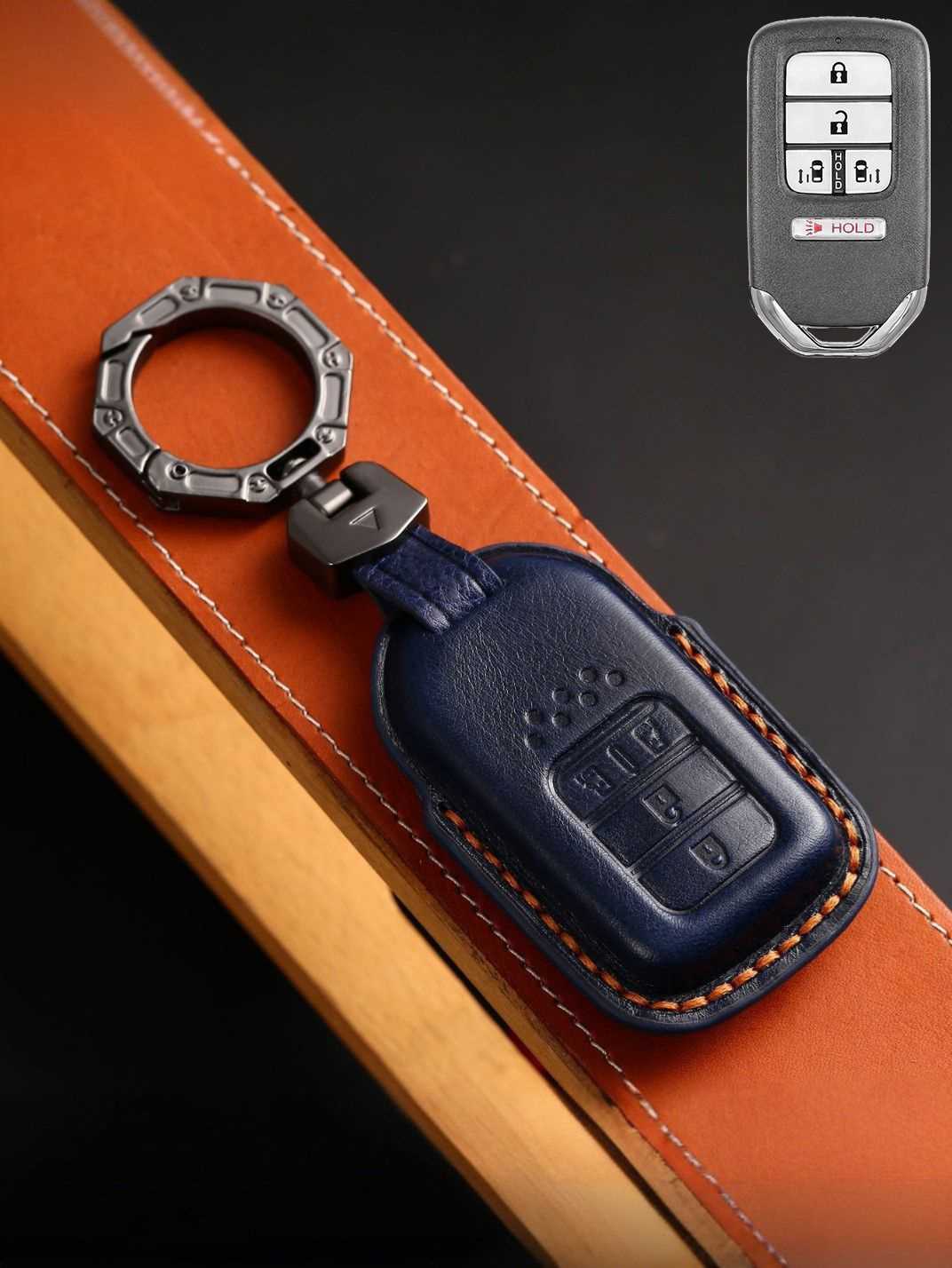 Premium Genuine Leather Honda Key Cover