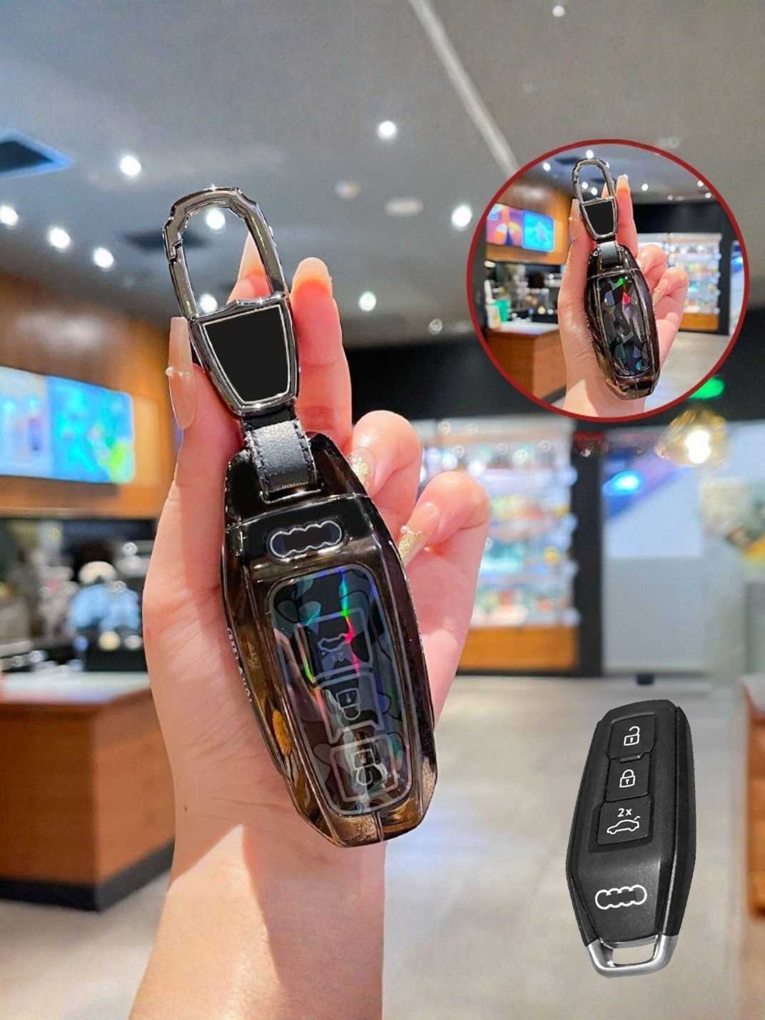 Visible Button Audi Key Fob Protector Shell