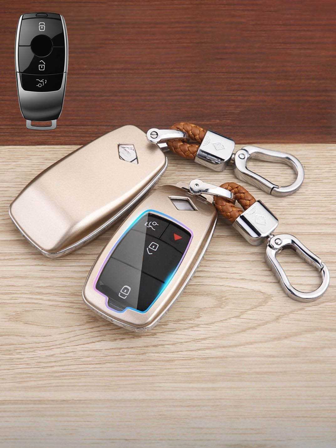 Premium Visible-Button Mercedes-Benz Key Shell