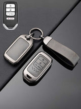 Honda Key Genuine Leather & Metal Frame