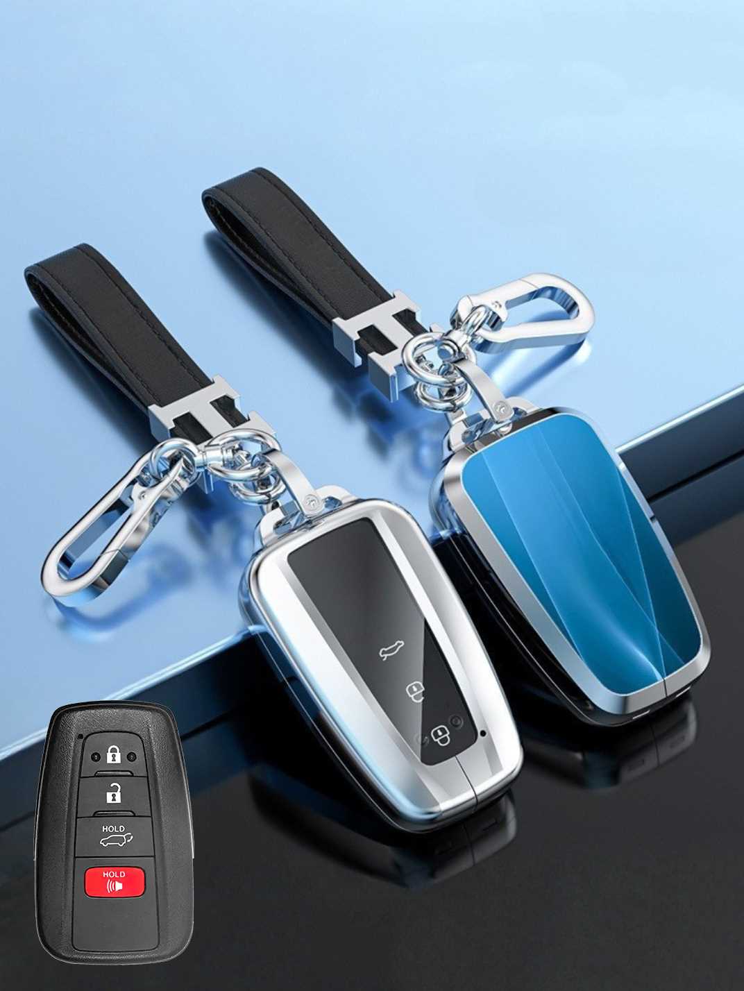 Visible Button Toyota Key Protector Shell