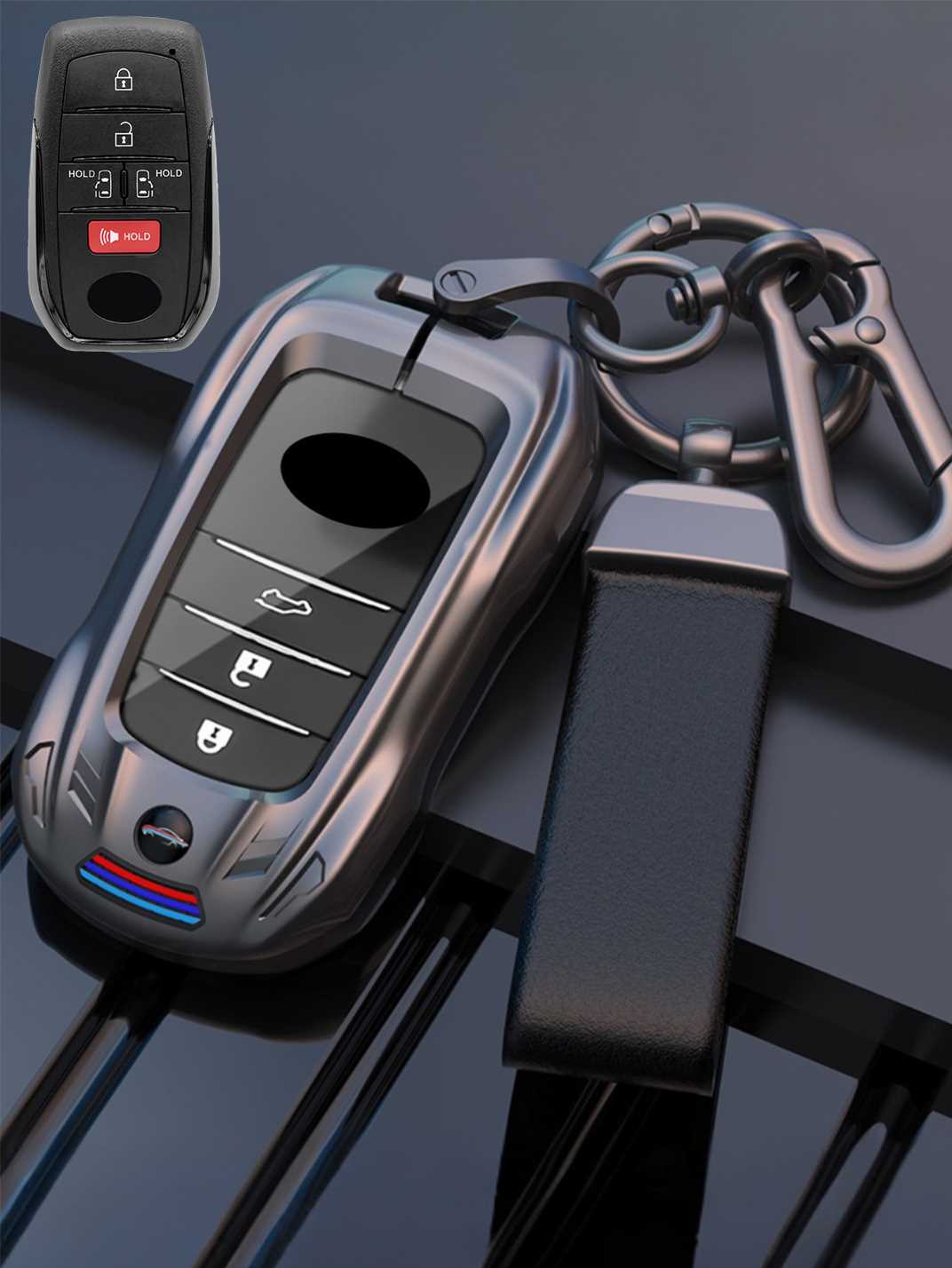 Visible Button Toyota Key Protector Shell