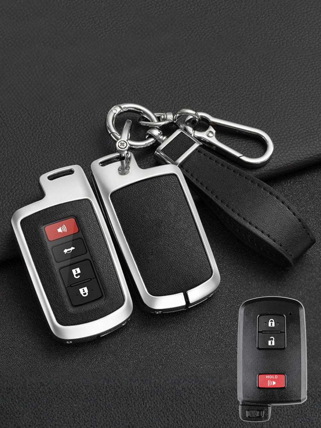 Premium Visible-Button Toyota Key Shell