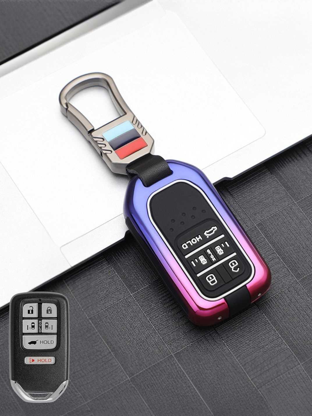 Luxury Colored Alloy Honda Key Fob Case