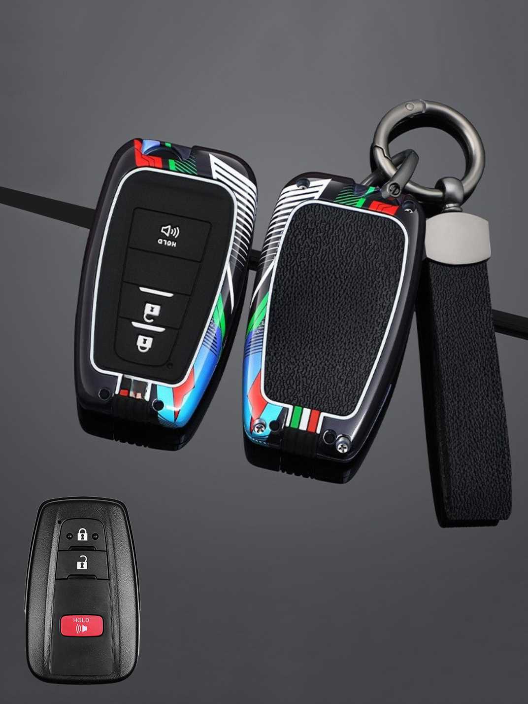 Luxury Colored Alloy Toyota Key Fob Case