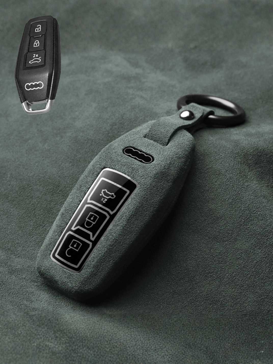 Genuine Alcantara Audi Key Fob Cover