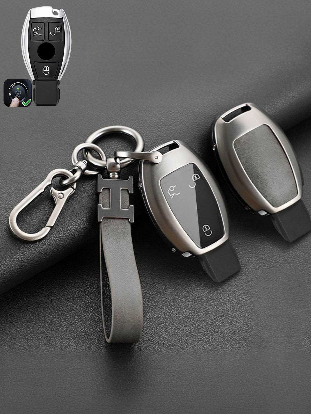 Premium Visible-Button Mercedes-Benz Key Shell