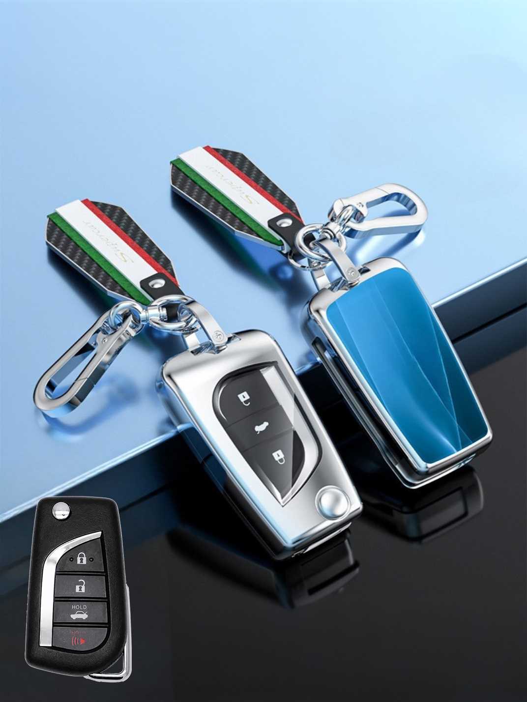Visible Button Toyota Key Protector Shell