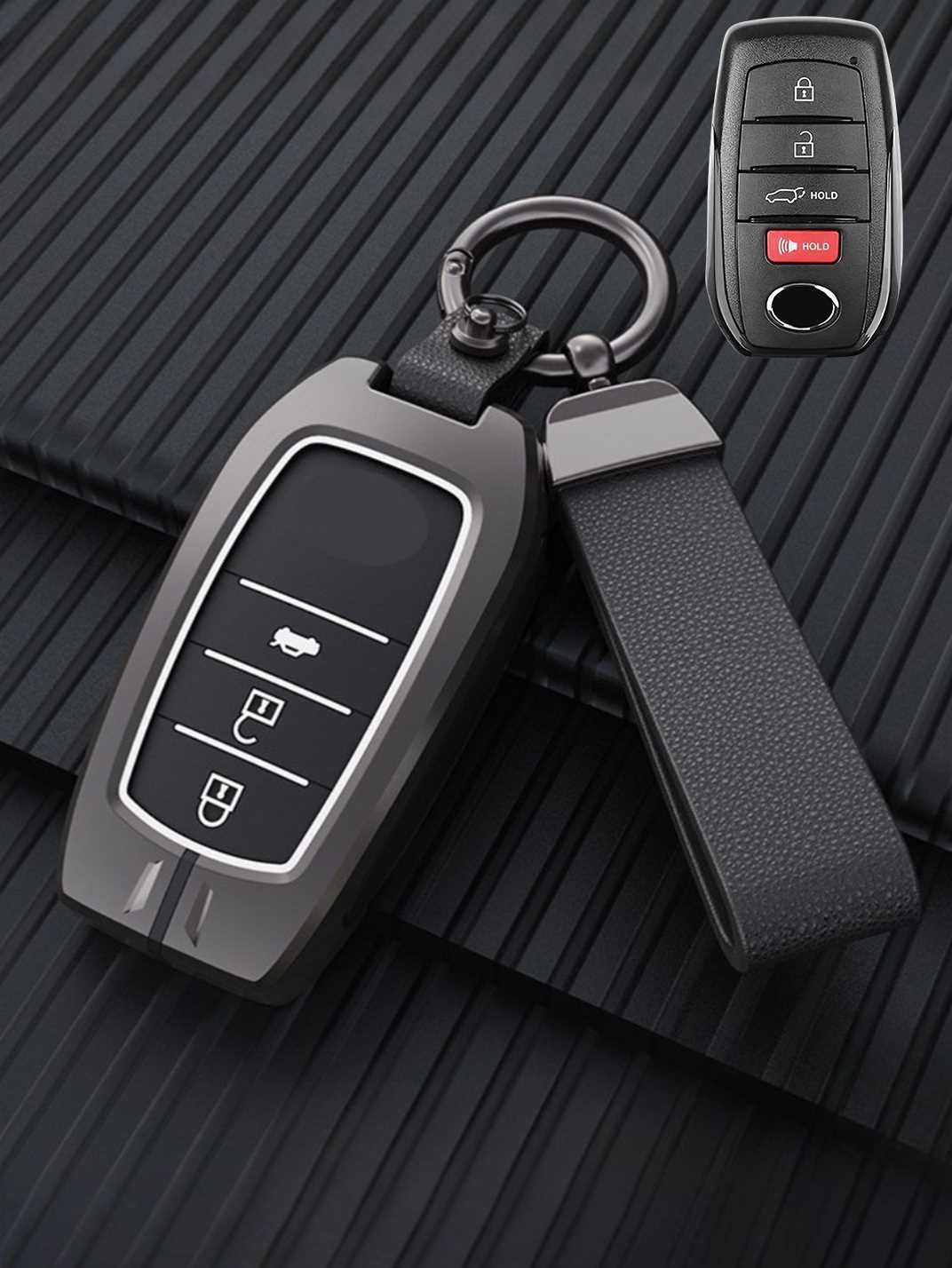 Luxury Colored Alloy Toyota Key Fob Case