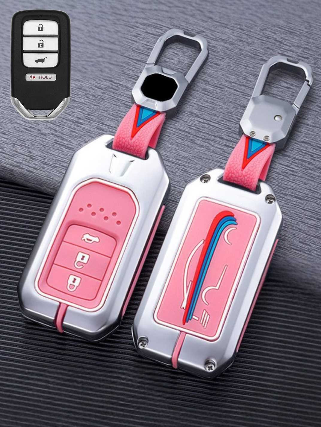 Luxury Colored Alloy Honda Key Fob Case