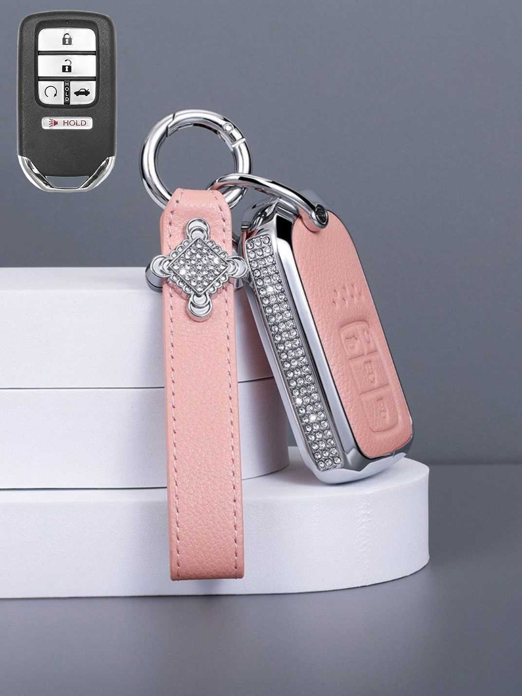 Premium Genuine Leather Honda Key Cover