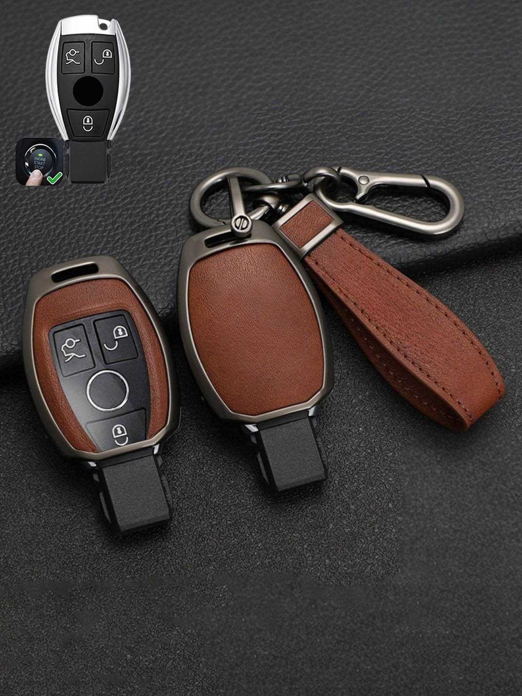 Premium Visible-Button Mercedes-Benz Key Shell