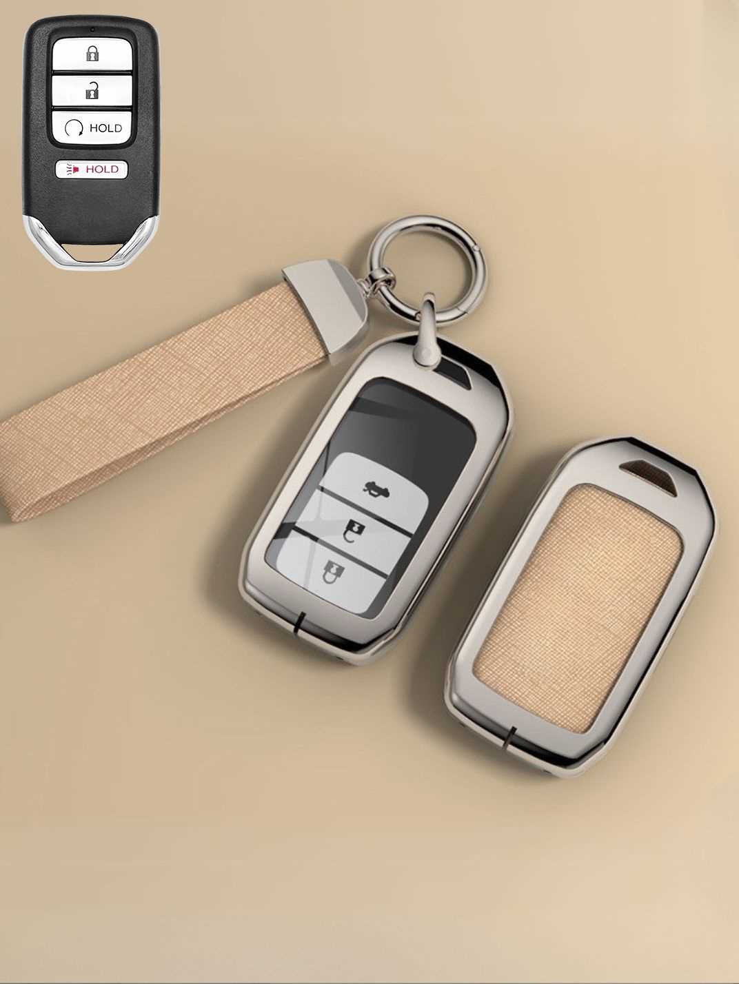 Premium Visible-Button Honda Key Shell