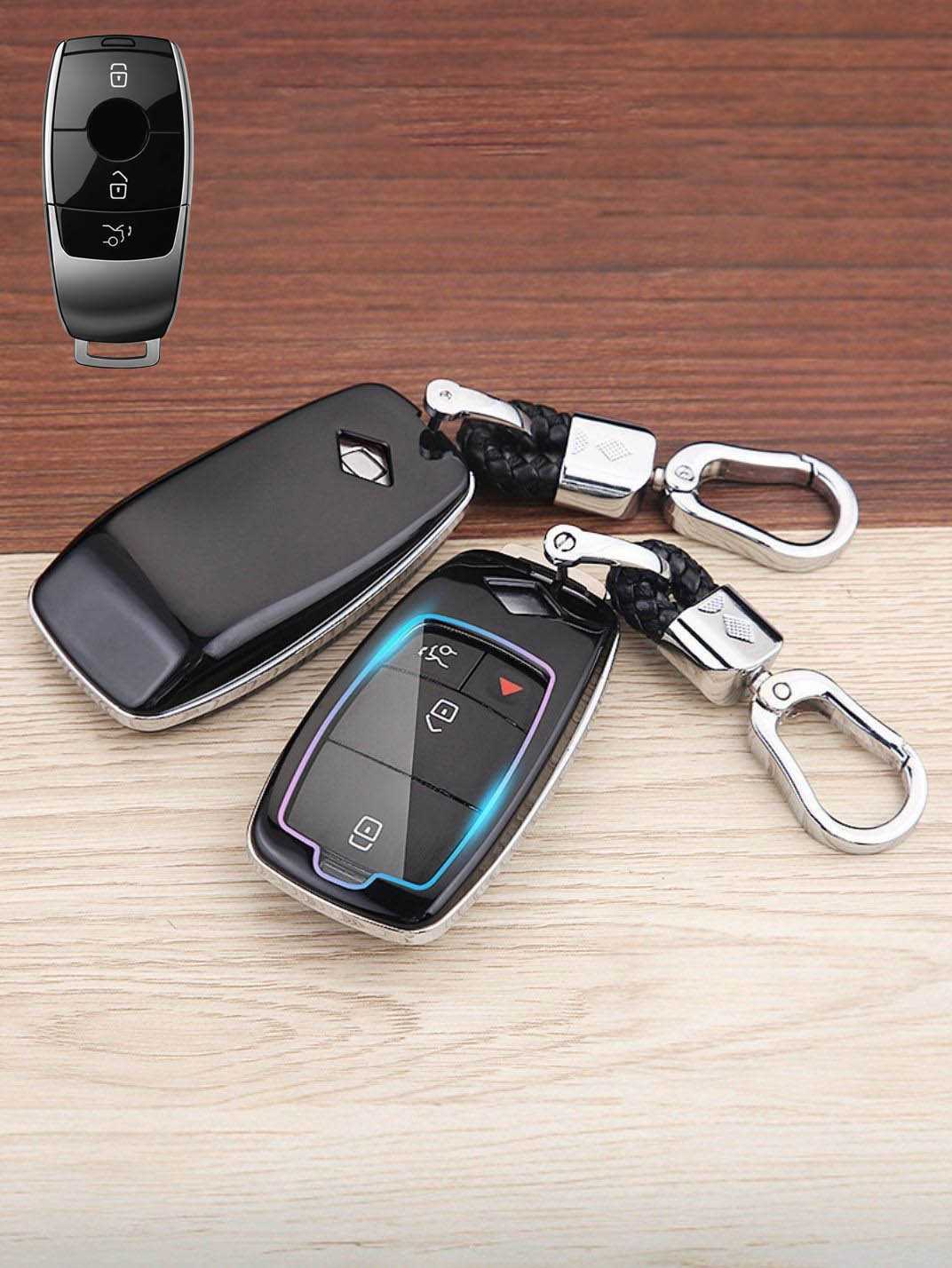 Premium Visible-Button Mercedes-Benz Key Shell
