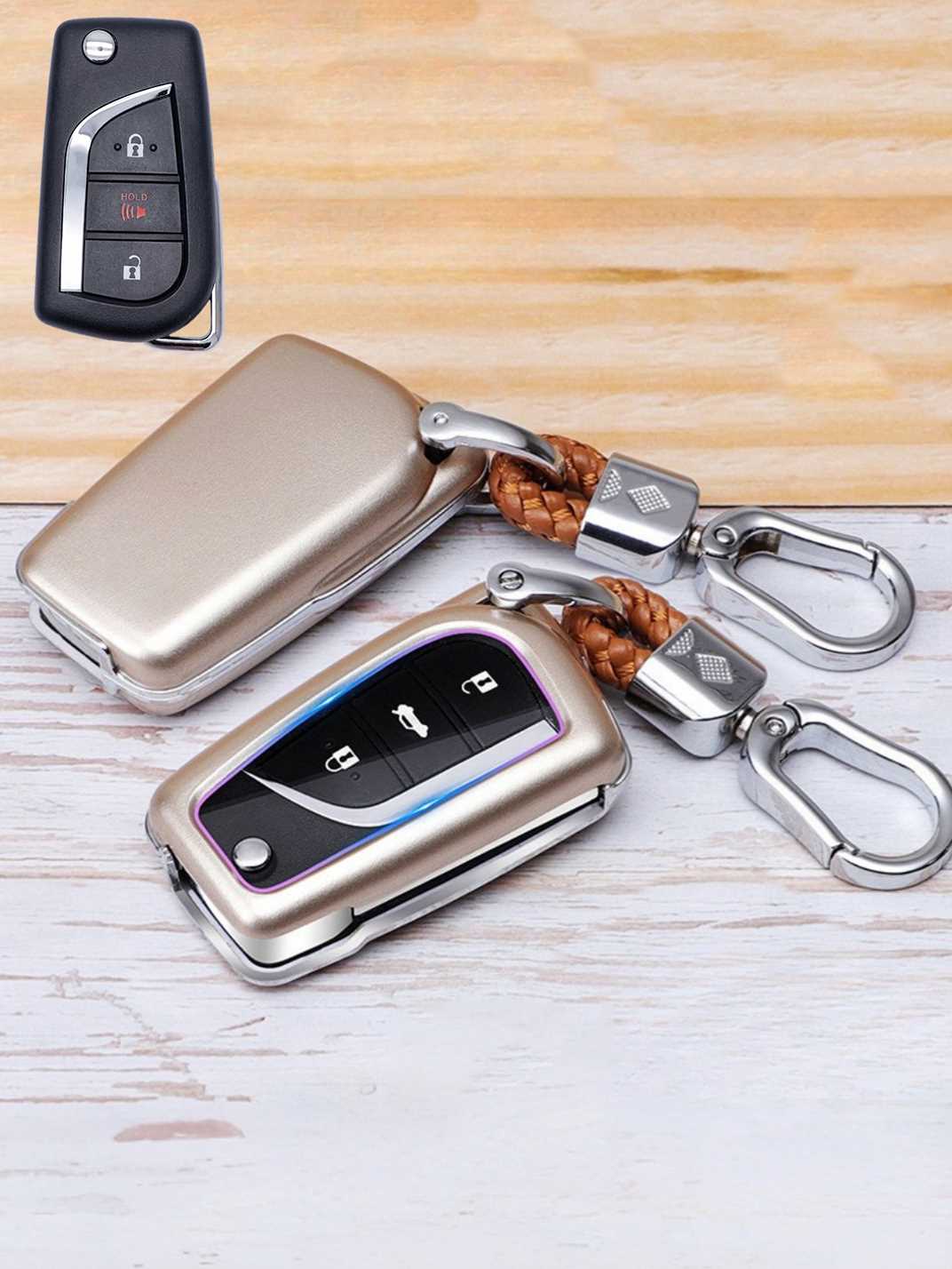 Premium Visible-Button Toyota Key Shell