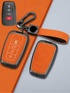 Toyota Key Genuine Leather & Metal Frame
