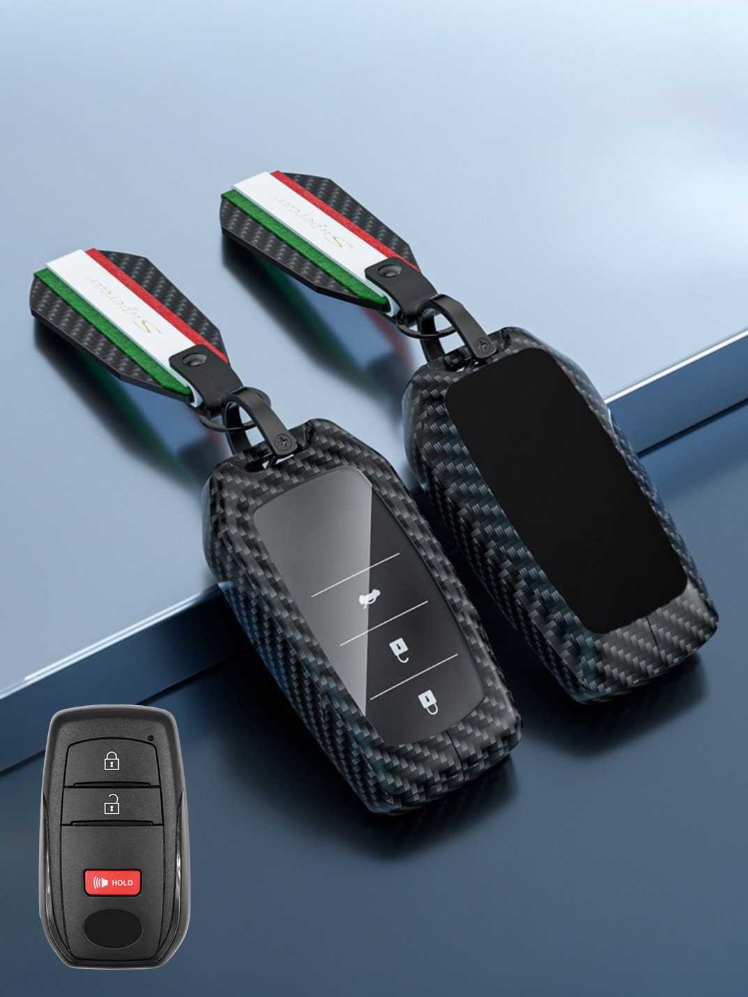 Visible Button Toyota Key Protector Shell