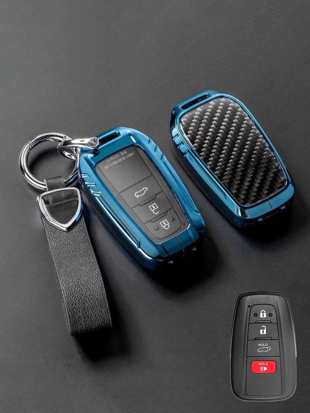 Visible Button Toyota Key Protector Shell