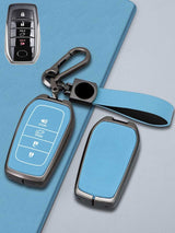 Toyota Key Genuine Leather & Metal Frame