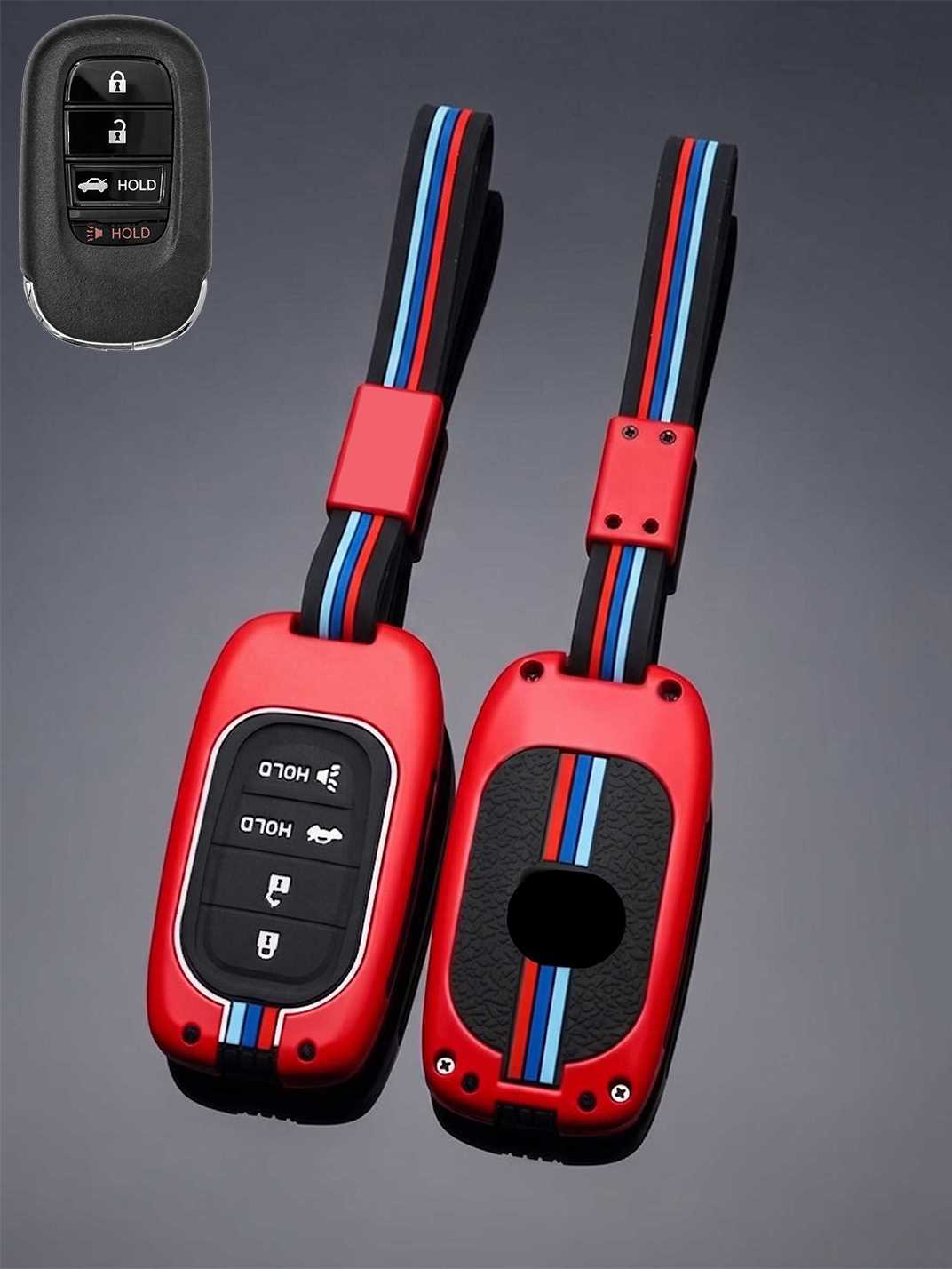 Luxury Colored Alloy Honda Key Fob Case