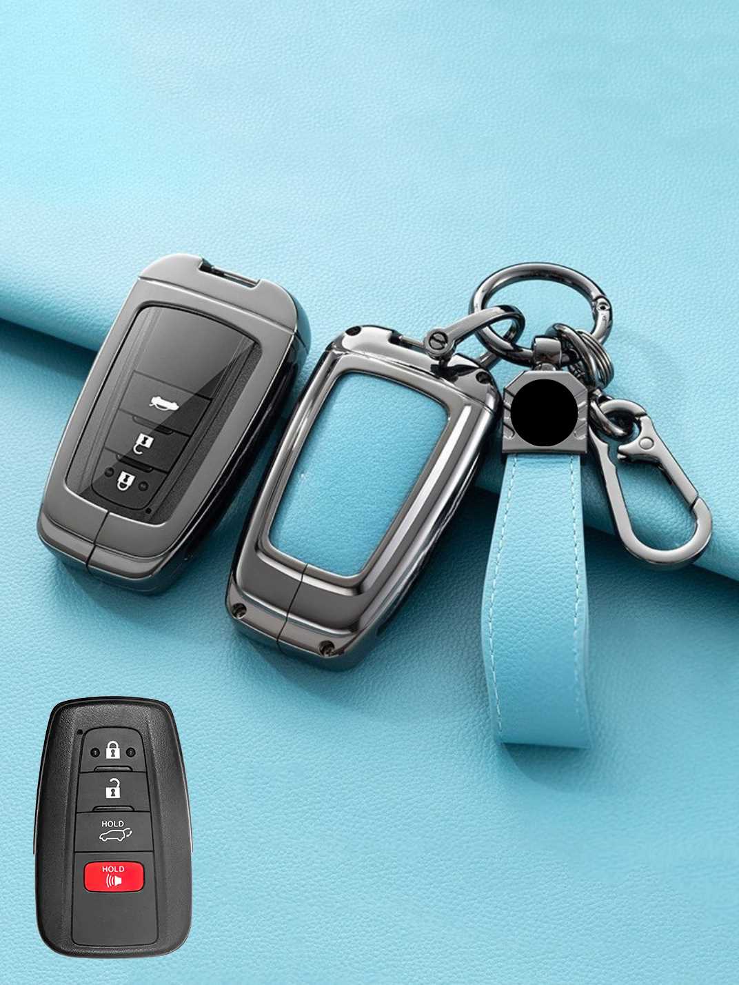 Premium Visible-Button Toyota Key Shell