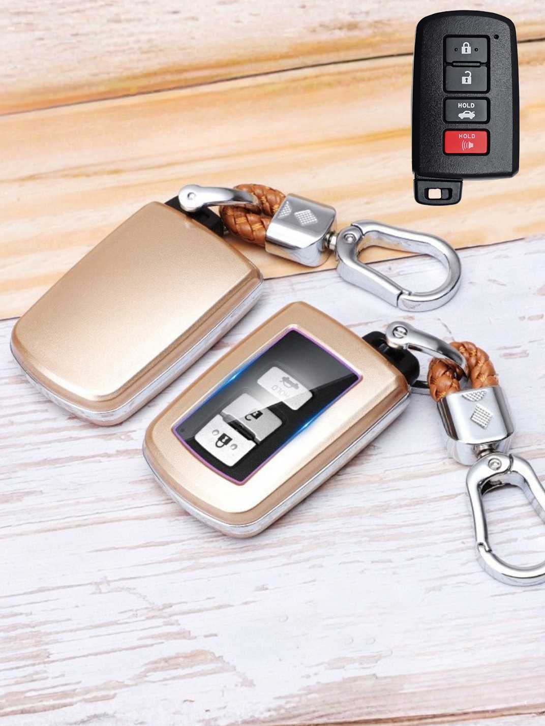 Premium Visible-Button Toyota Key Shell