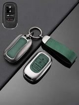 Honda Key Genuine Leather & Metal Frame