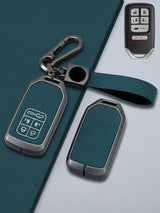 Honda Key Genuine Leather & Metal Frame
