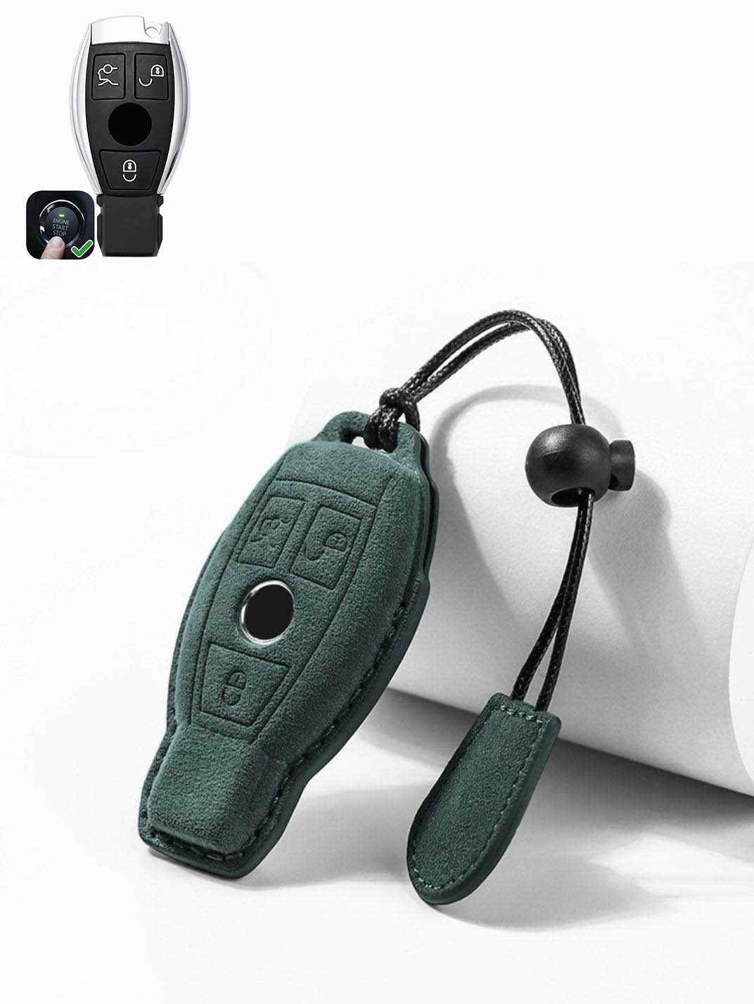 Genuine Alcantara Mercedes-Benz Key Fob