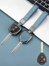 Toyota Key Genuine Leather & Metal Frame