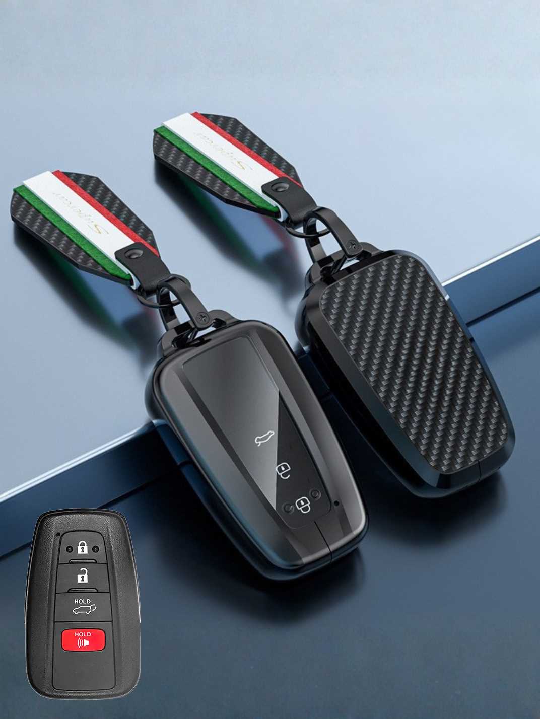 Visible Button Toyota Key Protector Shell
