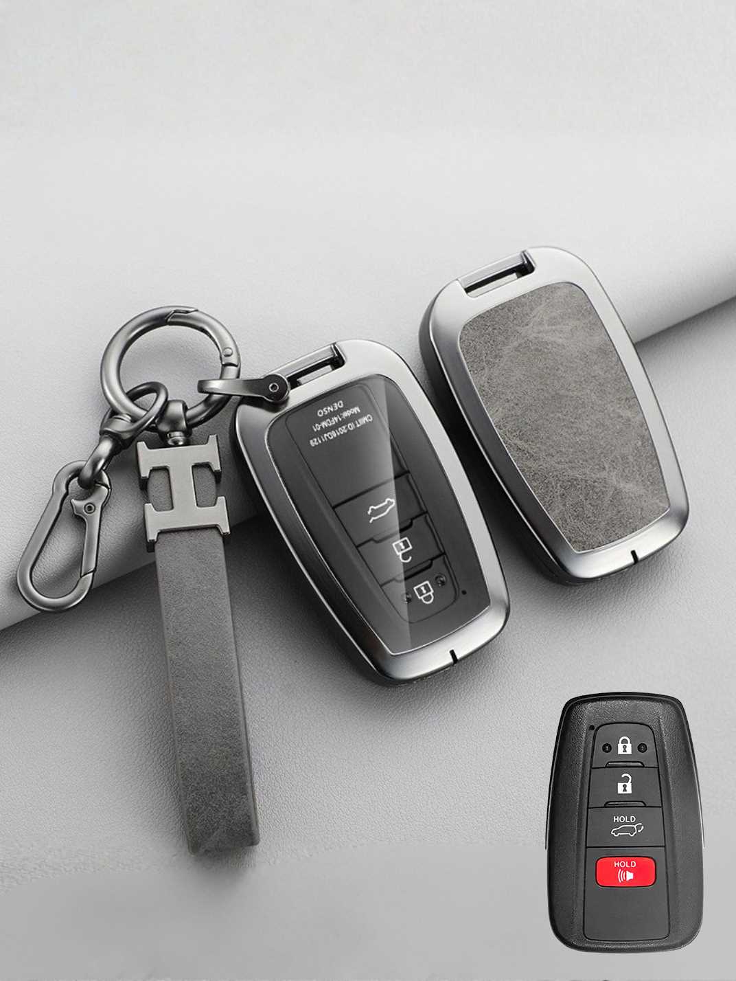 Premium Visible-Button Toyota Key Shell