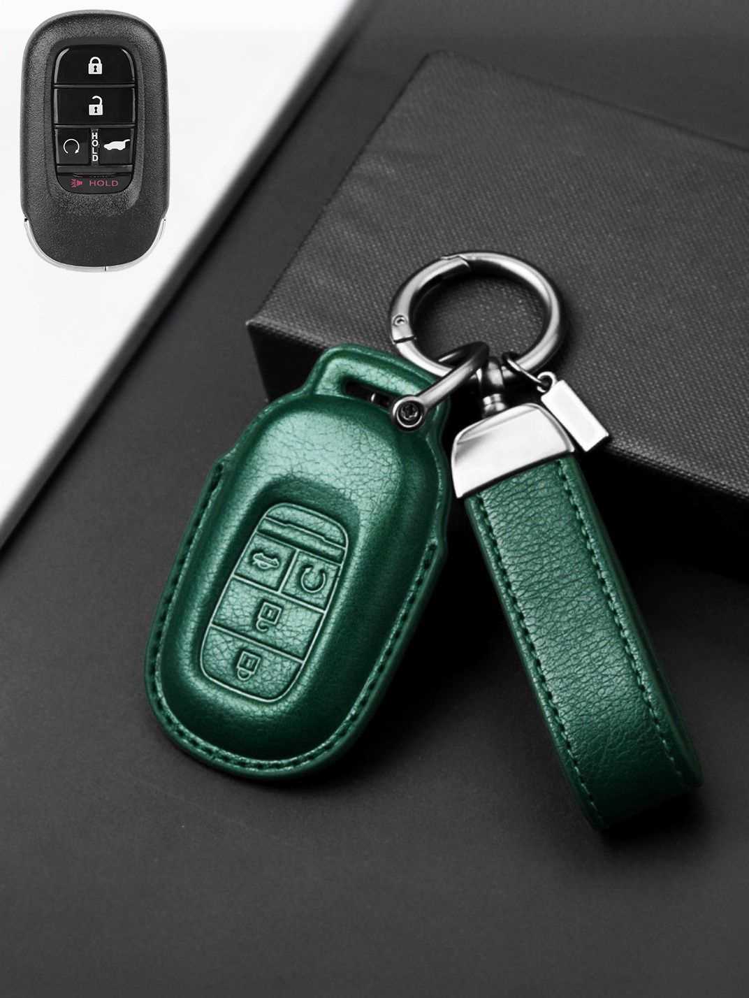 Premium Genuine Leather Honda Key Cover