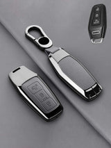 Audi Key Genuine Leather & Metal Frame Cover