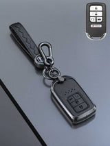 Honda Key Genuine Leather & Metal Frame