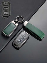 Toyota Key Genuine Leather & Metal Frame