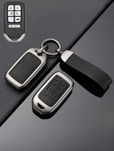 Honda Key Genuine Leather & Metal Frame