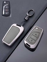 Toyota Key Genuine Leather & Metal Frame