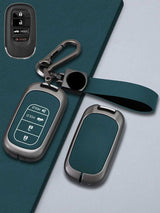 Honda Key Genuine Leather & Metal Frame