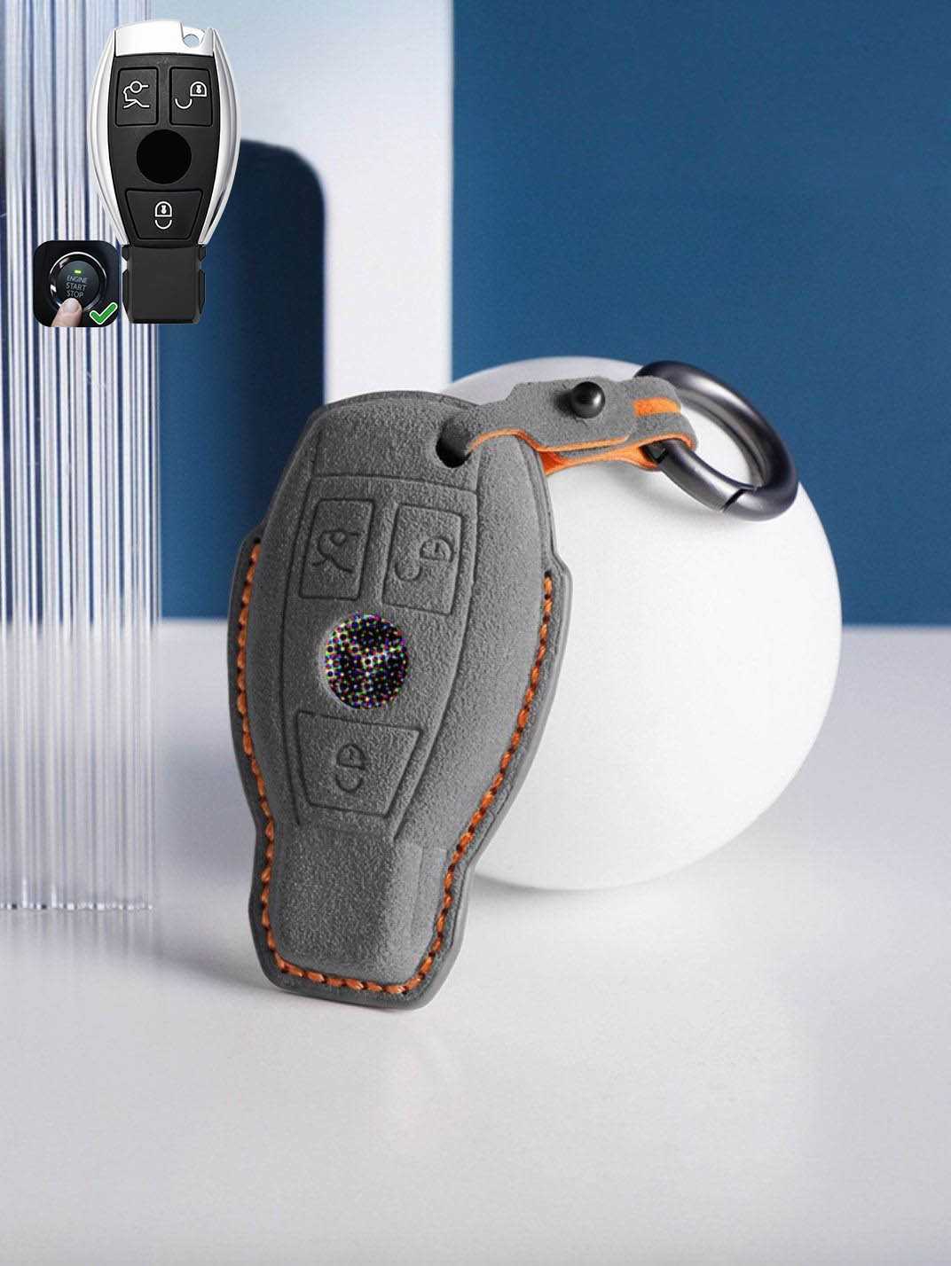 Genuine Alcantara Mercedes-Benz Key Fob
